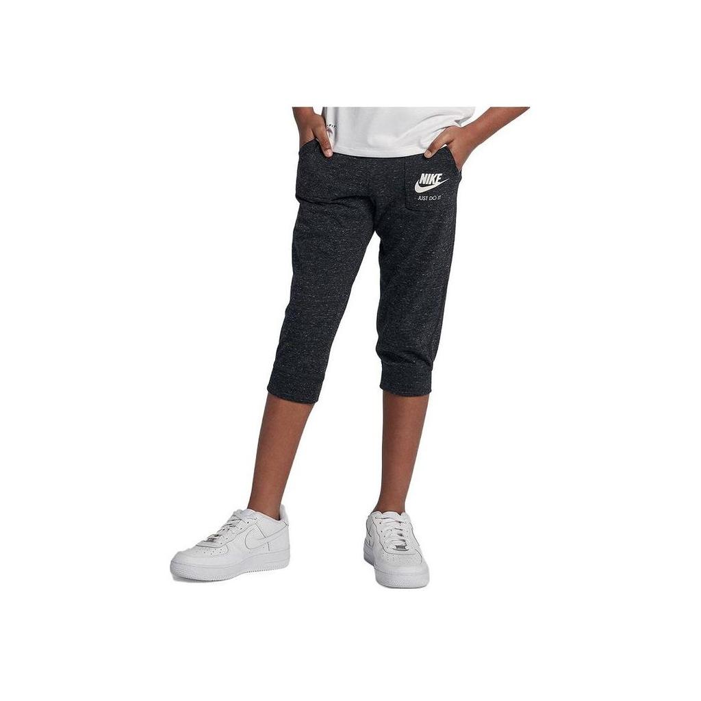 Nike Kids Sports Casual Knitted Long Pants Kids Bottoms Black 890278-010