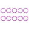Silicone Jar Sealing Rings, 10 Pack Pull Tabs Leak Proof Rubber Gaskets for Small Glass Food Storage Jars Seal, 3.75Inch Regular Mouth