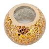 Mosaic Candle Holder Glass Candle Holder Gold Romantic Ambience Practical Beautiful Exquisite for Dining Table Decoration