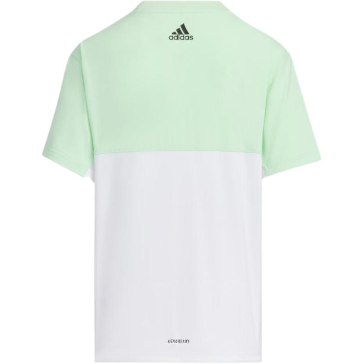 adidas T Shirt White/Bright Yellow Kids' JI9785