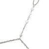 Chain Link Ring Bracelet - Pearl _ WHITE