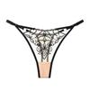 French Celebrity Heavy Industry Embroidery Sexy Panties Women's Delicate Mesh Comfortable Cotton Crotch Hollow Temptation Thong Large Size