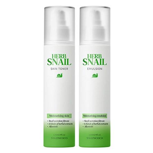 SWANICOCO Herb Snail Skin Toner 120ml + Emulsion 120ml Set