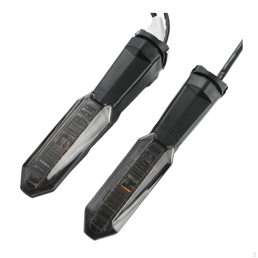2 Pieces Motorcycle Blinker Indicator Lamp LED Accessory Easy to Install Universal 12V