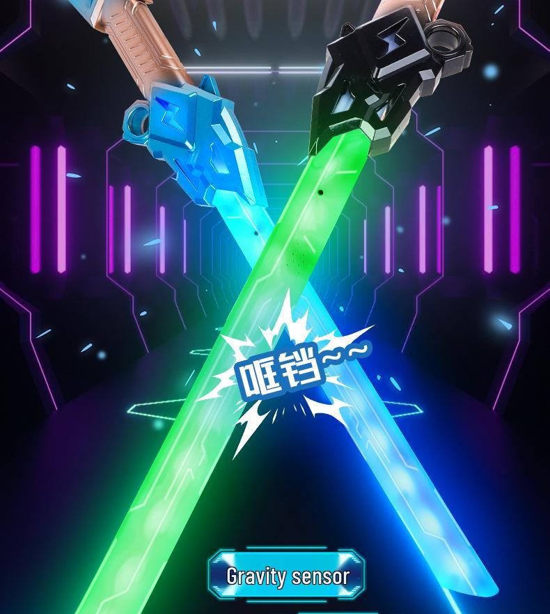 Children's Colorful Telescopic Lightsaber with Sound Effects