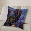 Game Doom Invincible Hero Pillow Case Anti-dustmite Pillowcase Invisible Zipper Silky Short Plush Sofa Cushion Cover