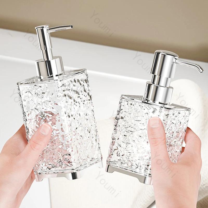 Glacier Texture Soap Bottle Creative Home Decor Shower Gel Bottles Shampoo Dispenser Bottle Kitchen Bathroom Accessories
