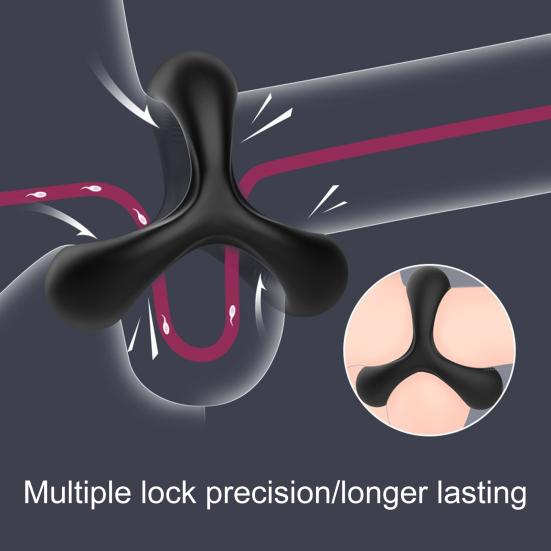 Penis Ring Non-vibration Prolong Climax Mild Mini Penis Corrector Lock Ring Male Supply