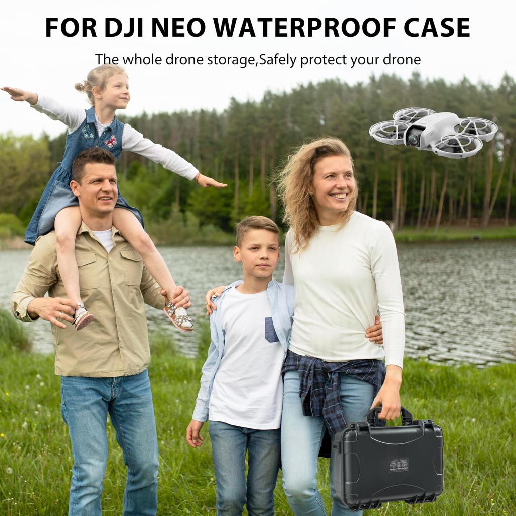 STARTRC Neo pouzdro pro DJI dron, Neo Fly More Combo vodotěsné pouzdro, RC-N3N2 dálkový ovladač, příslušenství tvrdé pouzdro, velkokapacitní úložná taška,
