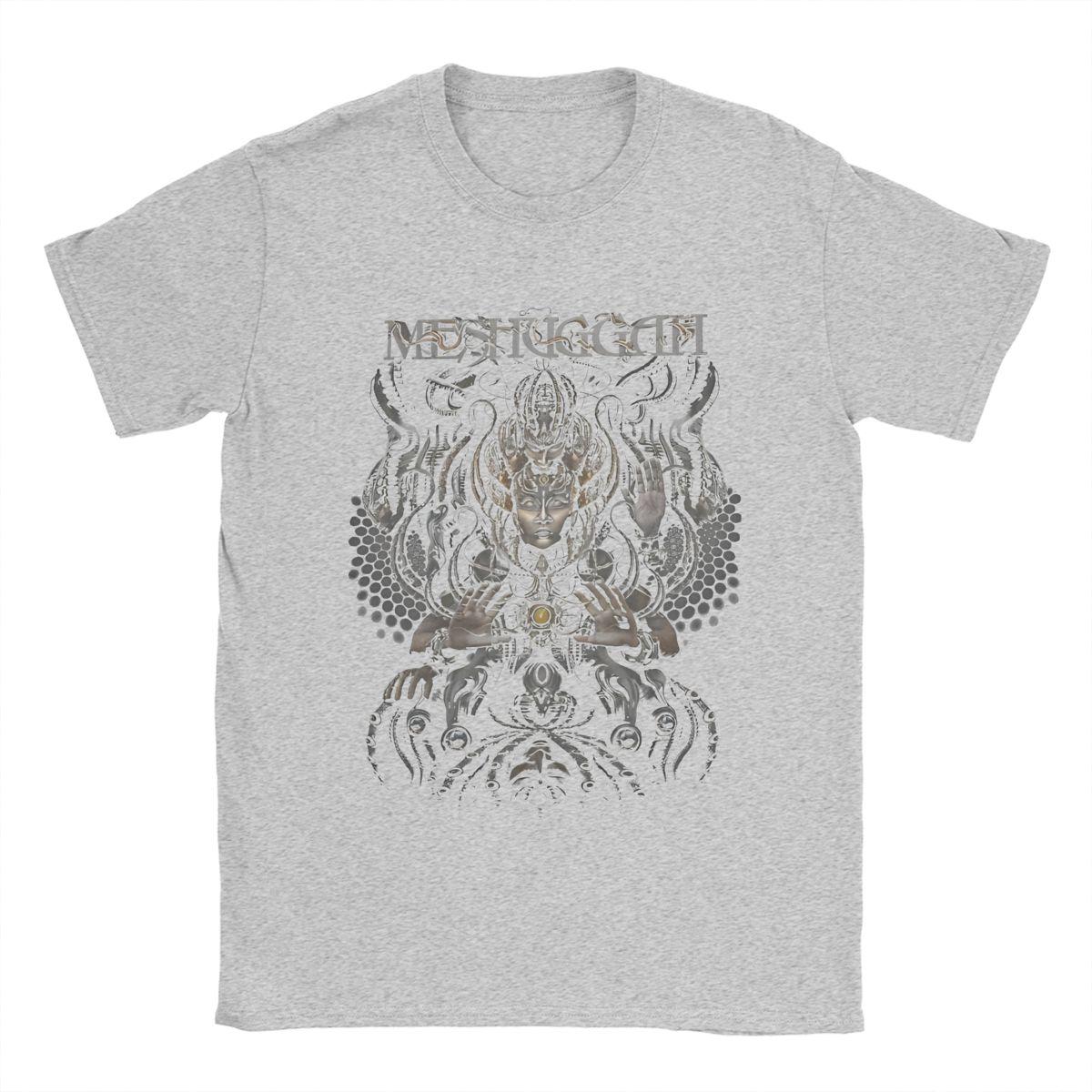 Winter snow Zomer Meshuggah Hands Of Msgh Heren Dames T-shirts Kleding Vintage T-shirts T-shirts Puur Katoen Cadeau Kleding XL grijze kleur
