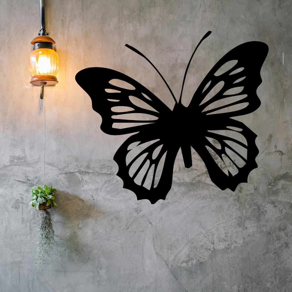 Butterfly Metal Wall Art Sculpture Rust Resistant Nature Insect Decor for Garden Living Room Valentine Gift