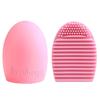 1 Œuf PC Mode Femmes Nettoyage Gant Lavage Brosse Épurateur Conseil Pinceau De Maquillage - Rose