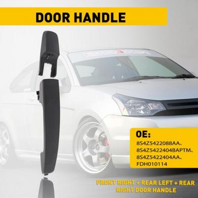 Black Passenger Side Outside Exterior Door Handle RH for 2008-2011 Focus Ford EV