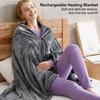 USB Electric Heated Blanket 3 Heating Levels Fleece Heated Blanket Portable Coral Velvet Body Warmer Quickly Heated Cape Pad