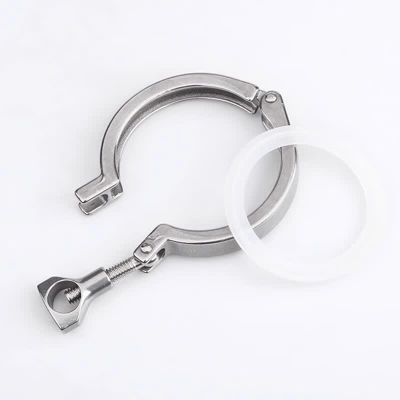 304 Stainless Steel Sanitary Quick Clamp with Silicone Gasket