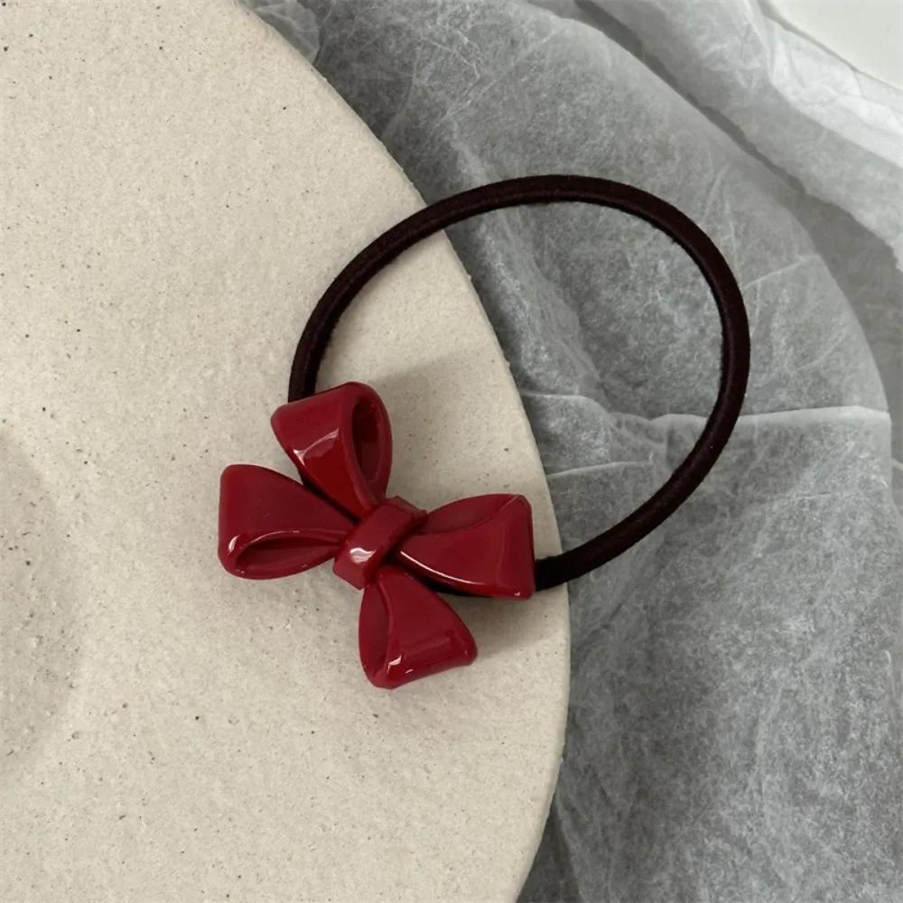 Hot Sale Red Hair Clip French Retro Style Fresh Duck Billed Clip Sweet Broken Hair Clip Women