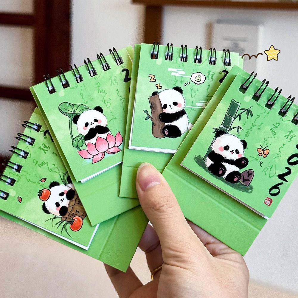 Modischer Chinesischer Stil Mini Schreibtisch Papierkalender Jahresnotizbuch Planer Zeitplaner Multifunktions Agenda Organizer Heimdekoration