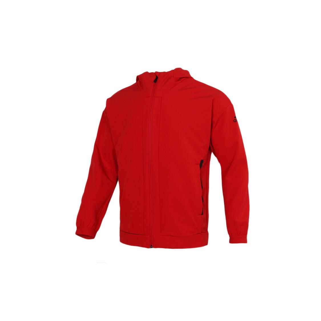 adidas Sports hooded Long Sleeves Jacket Red Men s GN7356 S