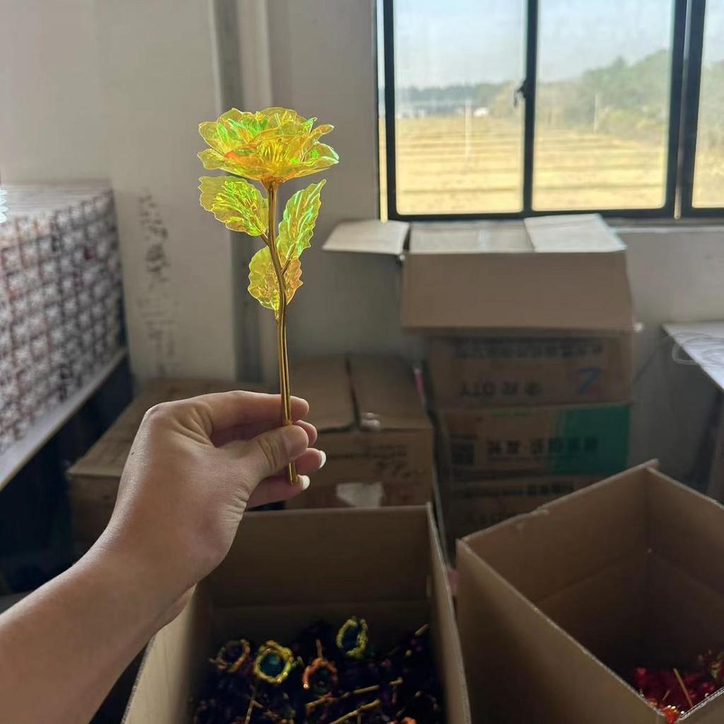 24k Gold Colored Rose for Valentine's, Mother's Day, and More: Perfect Gift for Any Occasion