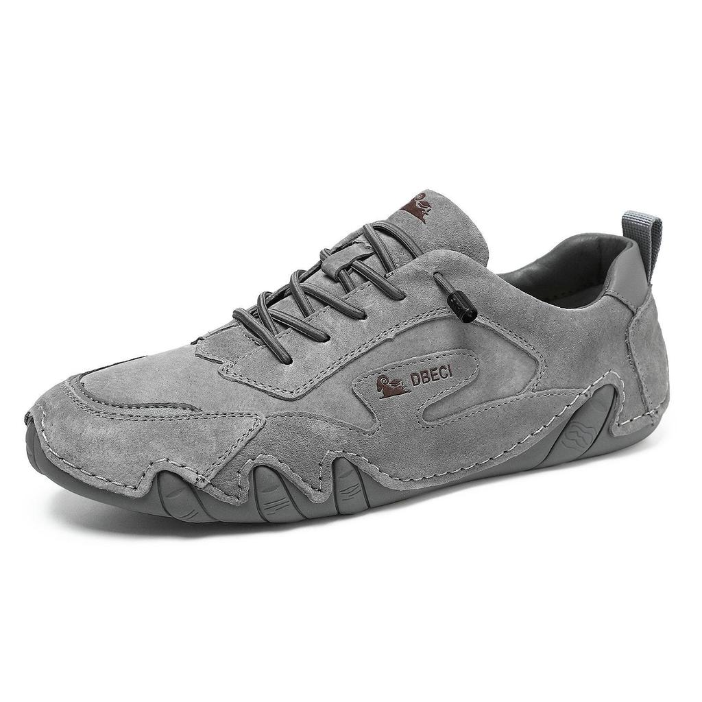 Genuine Leather Plus Size Unisex Outdoor Casual Sneakers for Spring/Summer