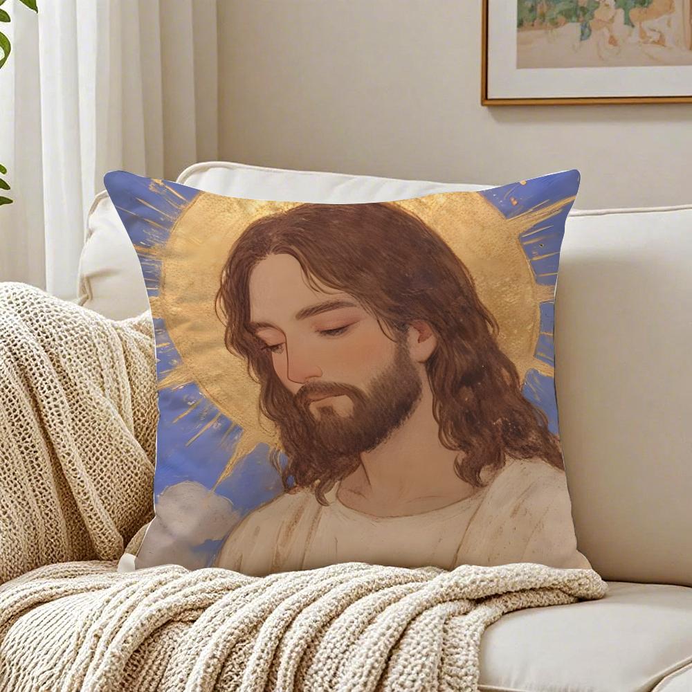 

Classic Religious Art JJesus Christ Cushion Cover Pillowcase Antidustmite living Room Sofa Decor Cushion Room 30X30cm