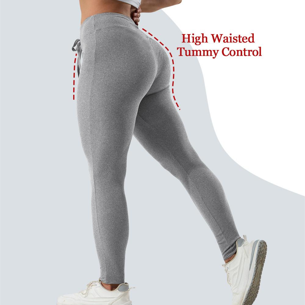 Hochtaillierte Sporthose Übergröße Yoga Leggings Damen Elastische Fitness Atmungsaktiv Laufen Freizeit Leggings