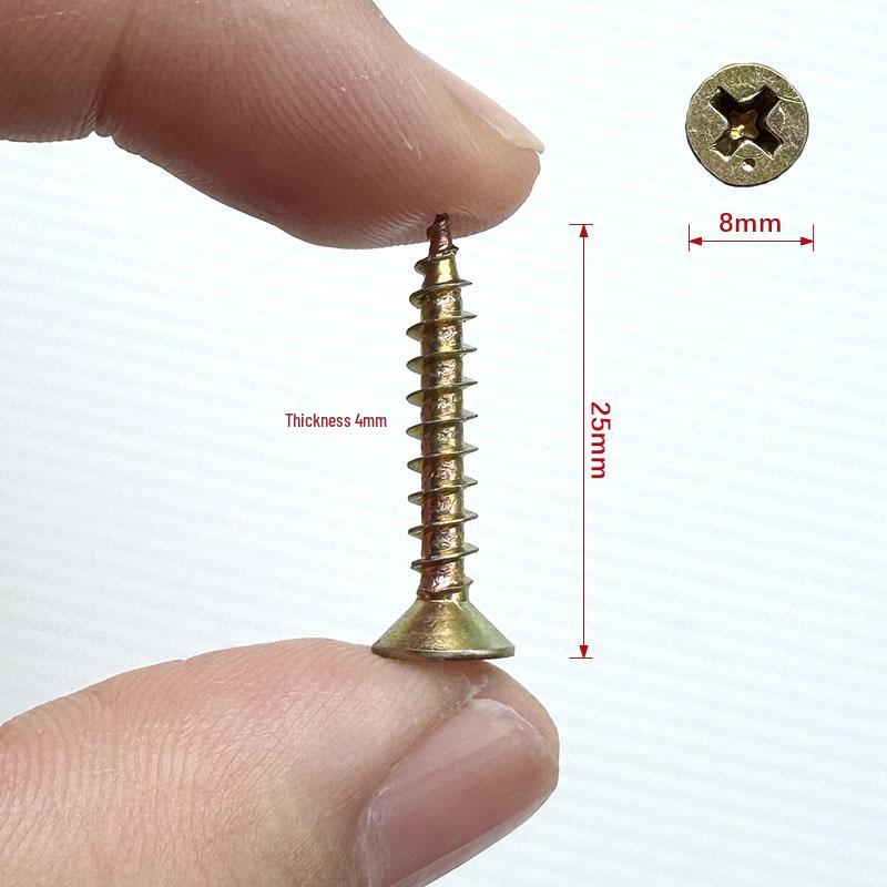 Hardened Fiberboard, Wood Screws, and Self-Tapping Drywall Screws for Cabinet Doors and Wall Panels