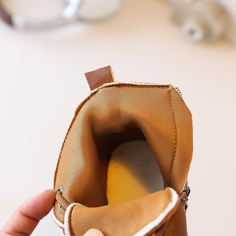 New Fall and Winter Style Children's Shoes - Boys' Boots with Soft Soles, High-top Short Boots for Babies