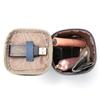 Vintage Leather Cosmetic Bag Lipstick Change Storage Bag Portable Travel Storage Bucket Personality Mini Round Coin Purse