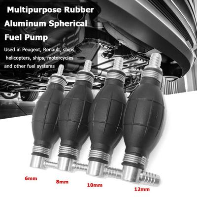 Fuel Pump Portable Rubber Aluminum Manual Oil Pump Liquid Water Hand Siphon Pump Transfer Tools