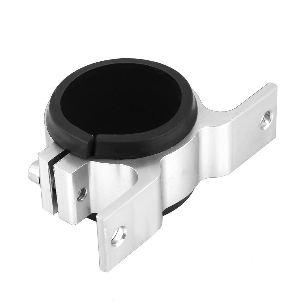 Aluminum Alloy 50mm Car Fuel Pump Mounting Bracket Single Filter Clamp Cradle Black