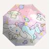 1pc Unicorn & Cinnamoroll Idea Automatic Opening and Closing Umbrella - Small Umbrella Suitable for Various Occasions, Portable 3-Fold Small Umbrella