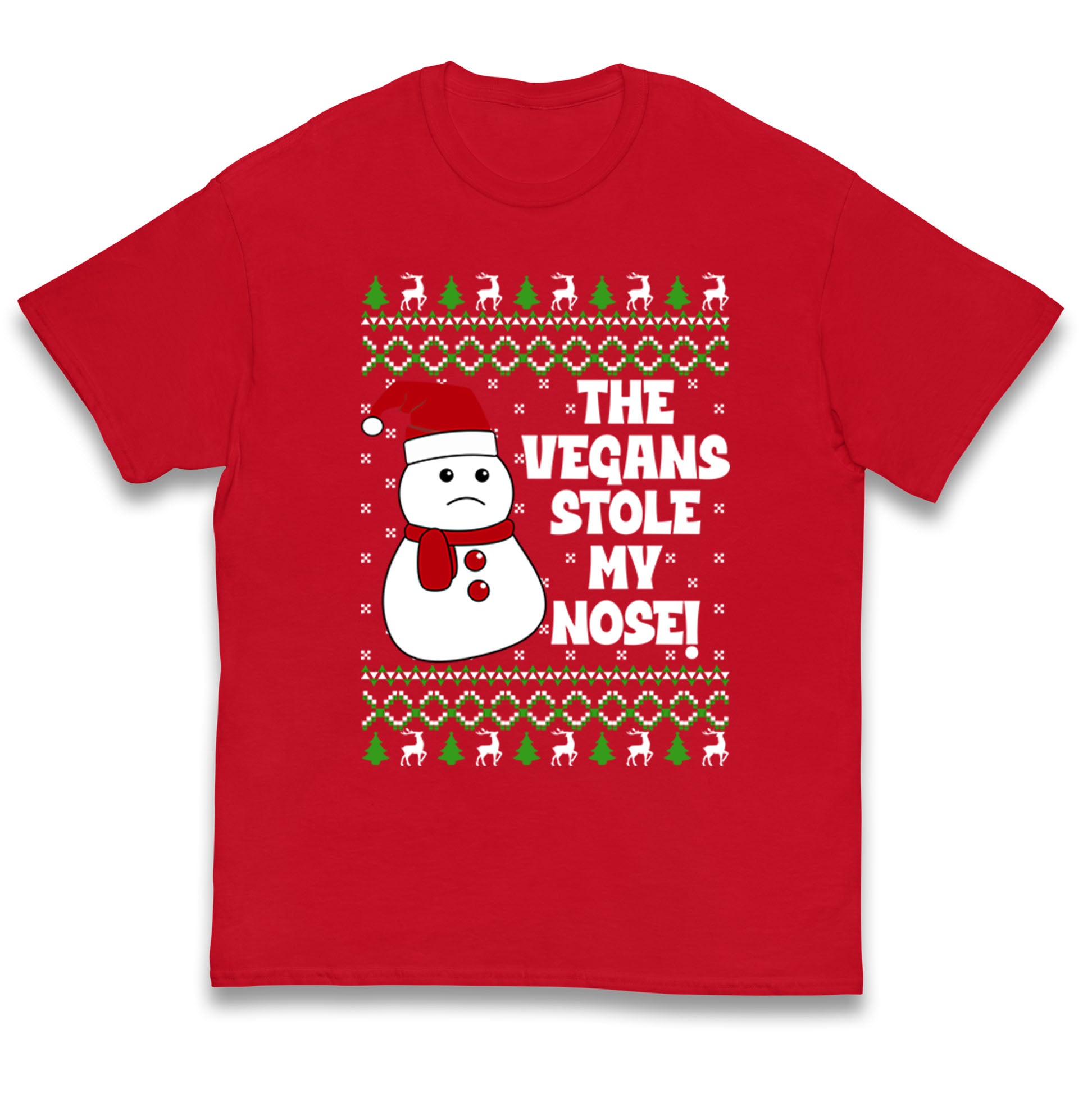 The Vegans Stole My nose Funny Christmas Kids T Shirt 130