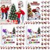Christmas Countdown Calendar With Snowman Acrylic Ornaments For Holiday Gift Exchange