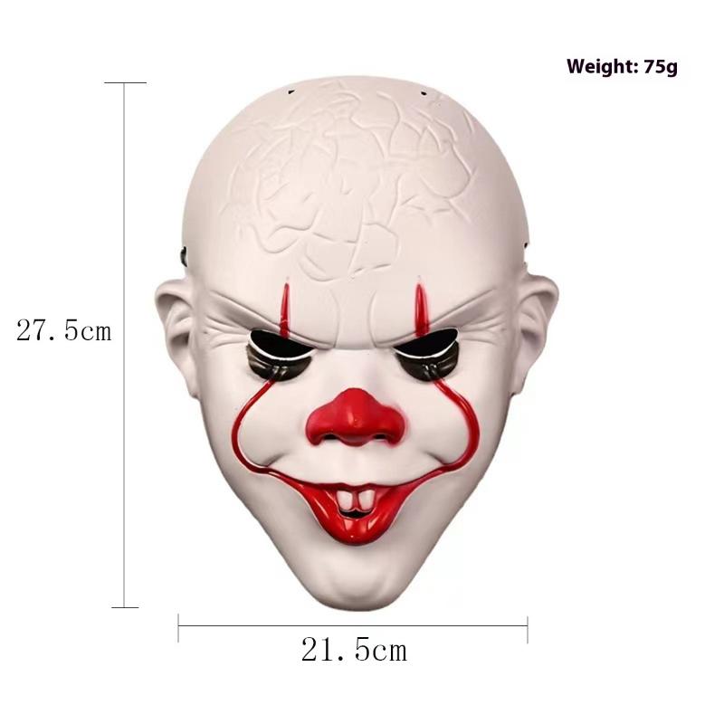 1Pcs Funny Party Joker Mask Pvc Masks Clown Halloween Cosplay Movie Simulation Prop Diy Decoration