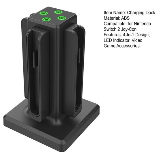 Charging Dock for Nintendo Switch 2 Joy-Con 4-In-1 Game Controller Charging Base