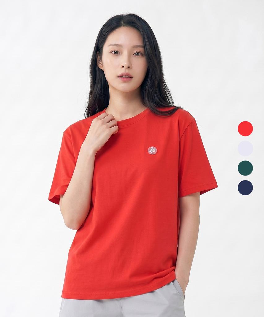 2ELA Women'S Petit Shine Aerocool Pk Round Short Sleeve T-Shirt 4 Colors