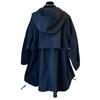 Versatile Loose-fit Casual Women's Trench Jacket Hooded Medium-length Spring Autumn Fashion Outerwear