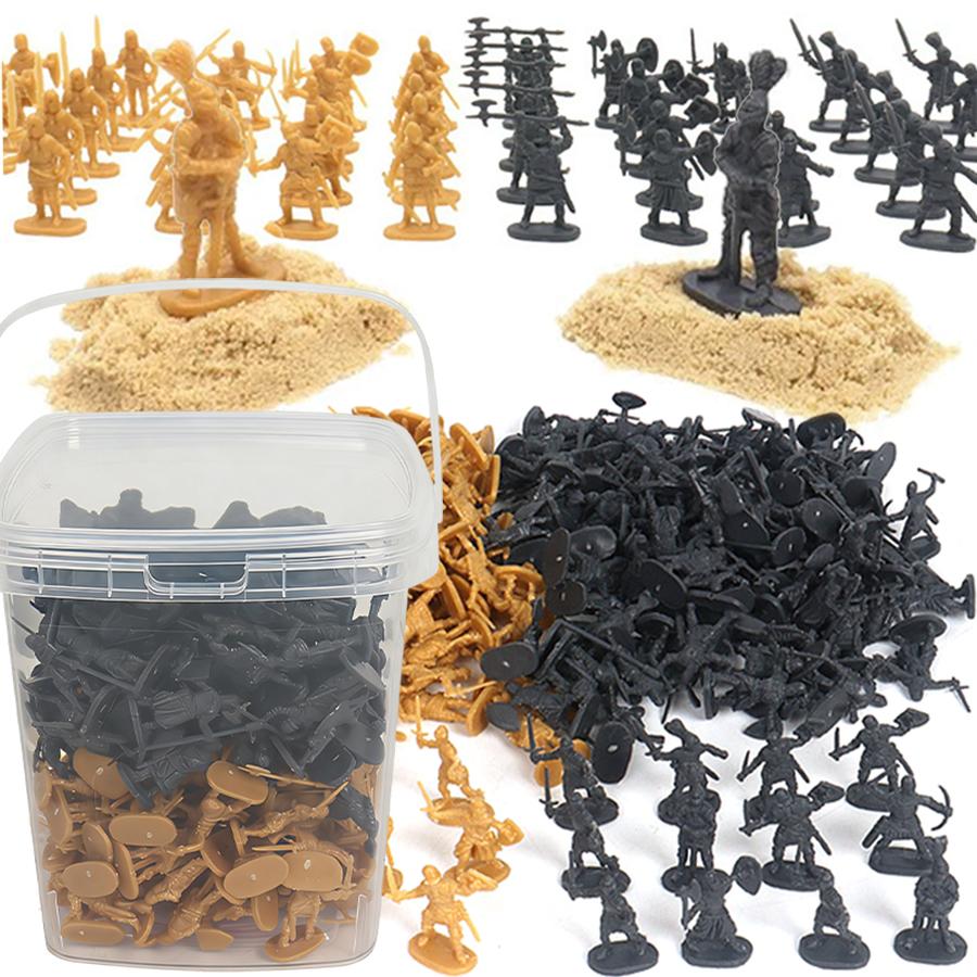 50/100pcs Mini Medieval Soldier Model for Military Game Simulation War History Lovers Collection Party Supplies Desk Decor XJM