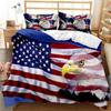 Juego de Funda Nórdica con Bandera Nacional Tamaño King Juego de Cama Creativo con Bandera Americana Para Adolescentes Adultos Microfibra Individual Doble Cubre Edredón