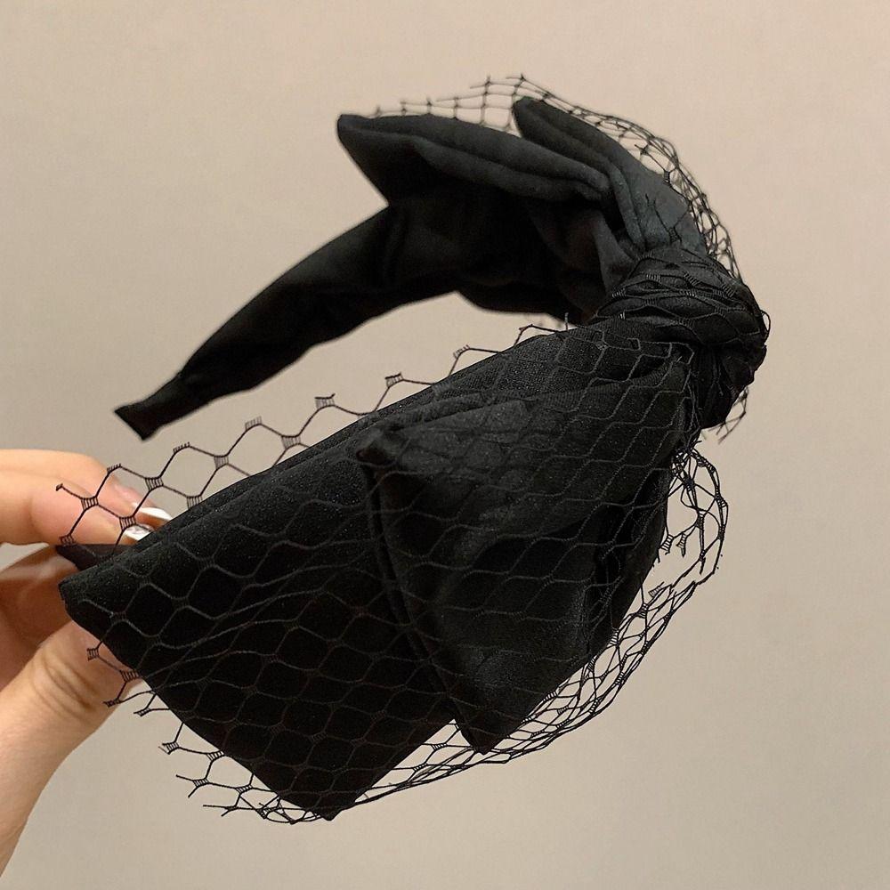 Hair Hoop Female Hair Accessories Korean Style Headwear Bowknot Hair Band Balletcore Bow Headband