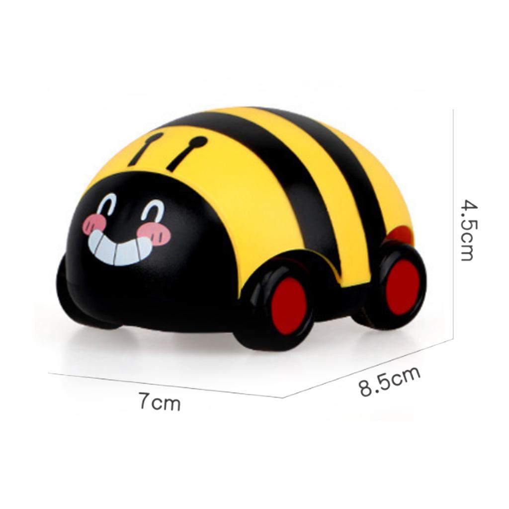 Kids Pull Back Vehicle Cartoon Look Drop Resistant Plastic Educational Interactive Pull Back Car