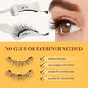 Magnetic False Eyelashes with Tweezers - Reusable, No Glue Needed, Professional Eye Cosmetics, Alcohol-Free, Odorless Material,Cat Eye and Doll Styles