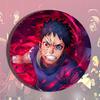 Sasuke Naruto Itachi Madara Kakashi Anime Badge Pin Metal Enamel Lapel Pin Cosplay Accessories Brooch Keychain Gift For Fans