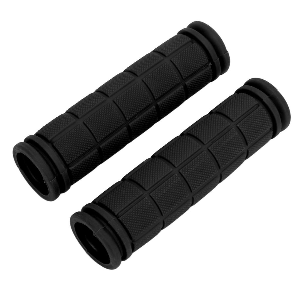 1Pair Rubber Bicycle Handle Grips Anti Slip Handlebar Grips for Mountain Road Urban Bike