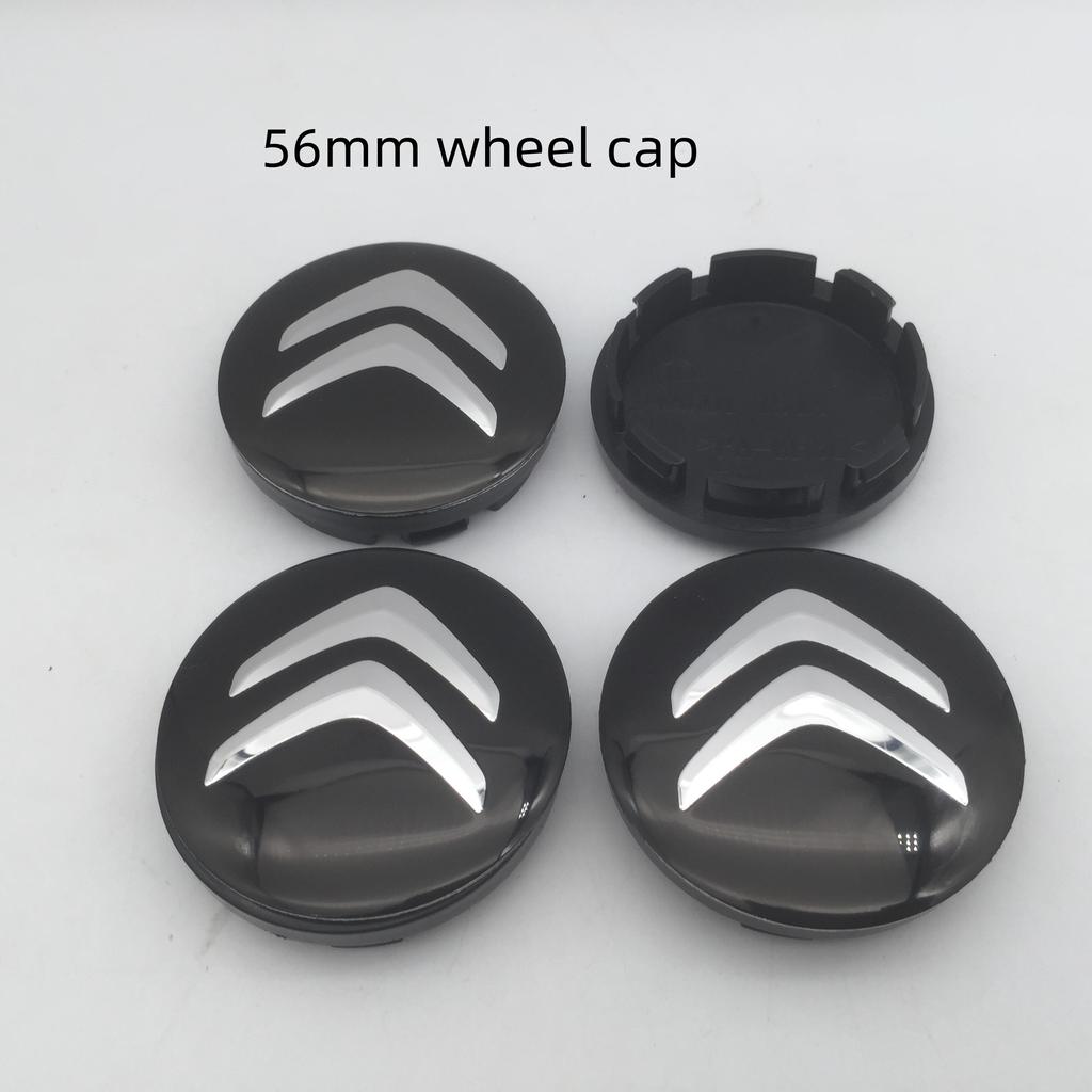 4pcs 3D For Citroen 56mm 60mm 68mm Car Emblem Wheel Hub Center Cap Badge Covers Sticker Decals Styling Accessories