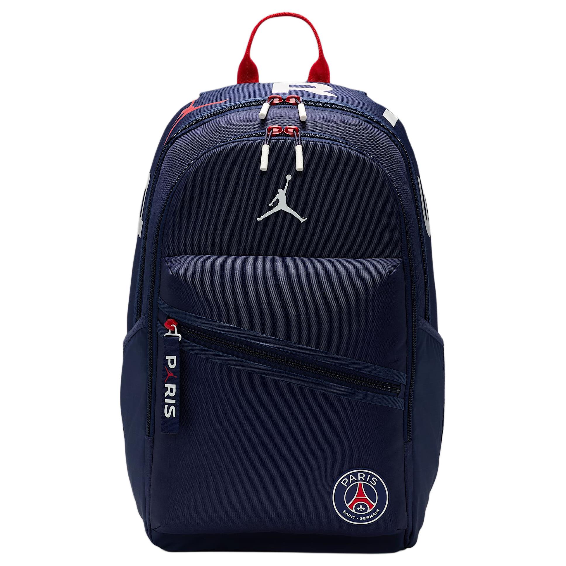 Jordan Sports Casual Zipper Backpack Unisex Backpack Navy-Blue IF3765-410 Marine Blue