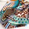 Design Gorgeous Saddle Brand Square Scarf Woman New Silk Scarf Women Bandana Luxury Headband Hijab Foulard Neckerchief