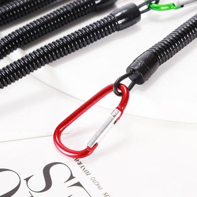 Camping Hiking Fishing Lanyards Spring Elastic Rope Spring Key Cord Anti-lost Phone Keychain