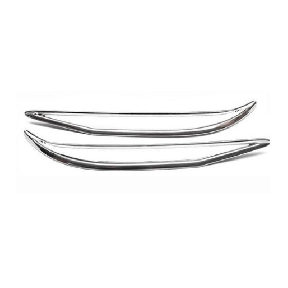 Fit For Hyundai Elantra 2021-2025 Chrome Rear  Bumper Fog Light Cover Trim 2PCS